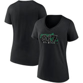 Fanatics - Boston Celtics Women's Hometown Collection 617 V-Neck T-Shirt - Black