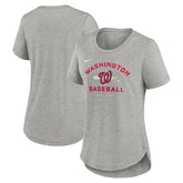 Washington Nationals Nike Women's Hot Prospect Tri-Blend T-Shirt Lifestyle