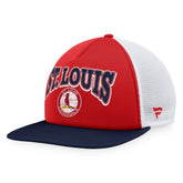 St. Louis Cardinals Fanatics Heritage Foam Front Trucker Snapback Hat Clearance