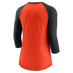 San Francisco Giants Nike Women's Next Up Tri-Blend Raglan 3/4-Sleeve T-Shirt Sale