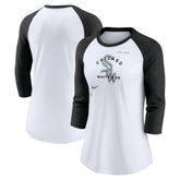 Chicago White Sox Nike Women's Next Up Tri-Blend Raglan 3/4-Sleeve T-Shirt Near Me