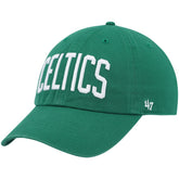 47 brand - Boston Celtics '47 Clean Up Wordmark Adjustable Hat - Kelly Green