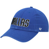 47 brand - Dallas Mavericks '47 Clean Up Wordmark Adjustable Hat - Royal