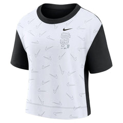 San Francisco Giants Nike Women's Line Up High Hip Fashion T-Shirt On Sale
