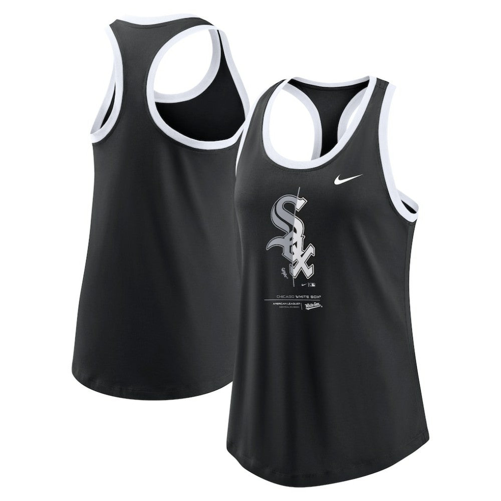 Chicago White Sox Nike Women's Tech Tri-Blend Tank Top Sale