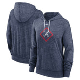 Atlanta Braves Nike Women's Diamond Icon Gym Vintage Lightweight Hooded Top for sale