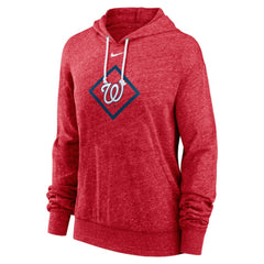 Washington Nationals Nike Women's Diamond Icon Gym Vintage Lightweight Hooded Top Clearance