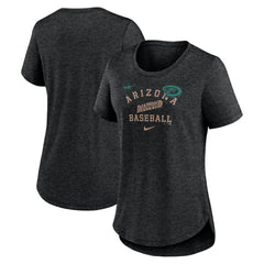 Arizona Diamondbacks Nike Women's Rewind Arch Mix Tri-Blend T-Shirt Near Me