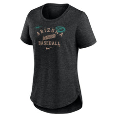 Arizona Diamondbacks Nike Women's Rewind Arch Mix Tri-Blend T-Shirt Near Me