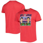Andre Reed & Jim Kelly Buffalo Bills Homage Unisex NFL Jam Retired Tri-Blend T-Shirt Heather Red - NFL