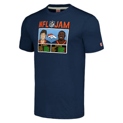 John Elway & Terrell Davis Denver Broncos Homage Unisex NFL Jam Retired Tri-Blend T-Shirt Navy - NFL