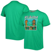Randall Cunningham & Reggie White Philadelphia Eagles Homage Unisex NFL Jam Retired Tri-Blend T-Shirt Heather Kelly Green - NFL