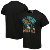 Tyreek Hill Miami Dolphins Homage Unisex Caricature Player Tri-Blend T-Shirt Heather Black - NFL