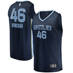 Fanatics - John Konchar Memphis Grizzlies Fast Break Replica Jersey - Icon Edition - Navy