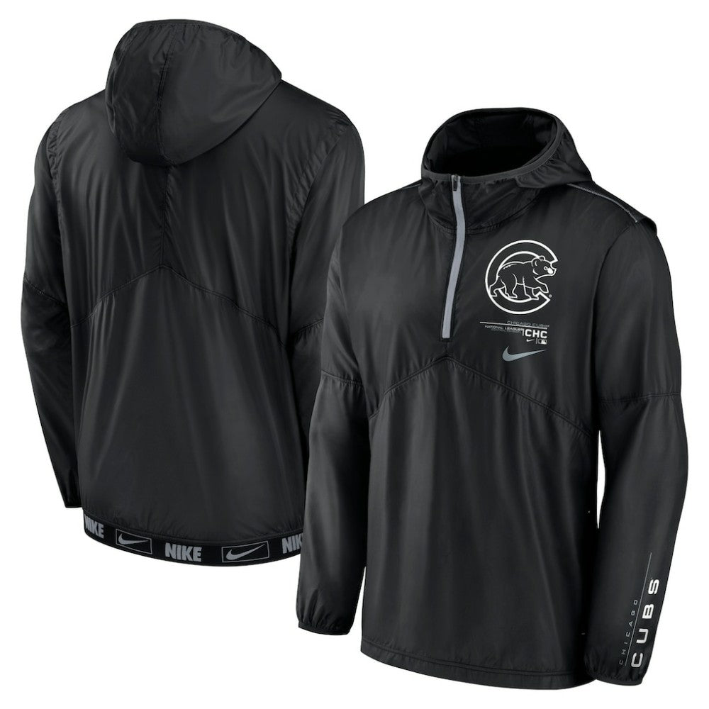 Chicago Cubs Nike Authentic Night Game Performance Half-Zip Windbreaker Online