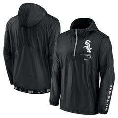 Chicago White Sox Nike Authentic Night Game Performance Half-Zip Windbreaker Clearance