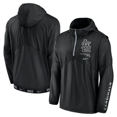 St. Louis Cardinals Nike Authentic Night Game Performance Half-Zip Windbreaker Lifestyle