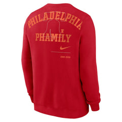 Philadelphia Phillies Nike Statement Ball Game Fleece Pullover Sweatshirt Clearance