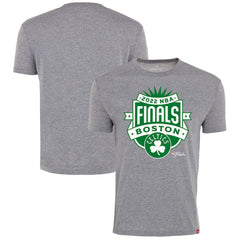 NBA - Boston Celtics Sportiqe 2022 NBA Finals Crest Comfy T-Shirt - Gray