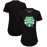 NBA - Boston Celtics Sportiqe Women's 2022 NBA Finals Crest Phoebe T-Shirt - Black