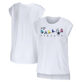 Dallas Cowboys WEAR by Erin Andrews Women's Greetings From Muscle T-Shirt White - NFL