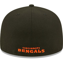 Cincinnati Bengals New Era Flawless 59FIFTY Fitted Hat Black - NFL