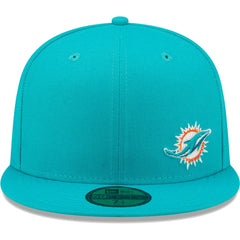 Miami Dolphins New Era Flawless 59FIFTY Fitted Hat Aqua - NFL