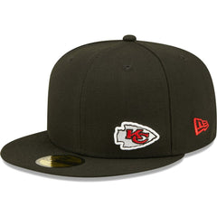 Kansas City Chiefs New Era Flawless 59FIFTY Fitted Hat Black - NFL