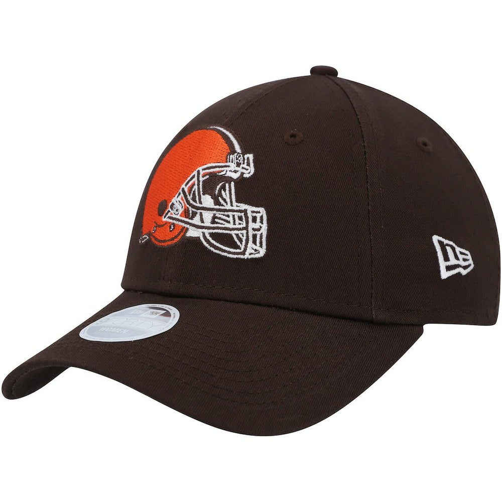 Cleveland Browns New Era Women's Simple 9FORTY Adjustable Hat Brown - NFL