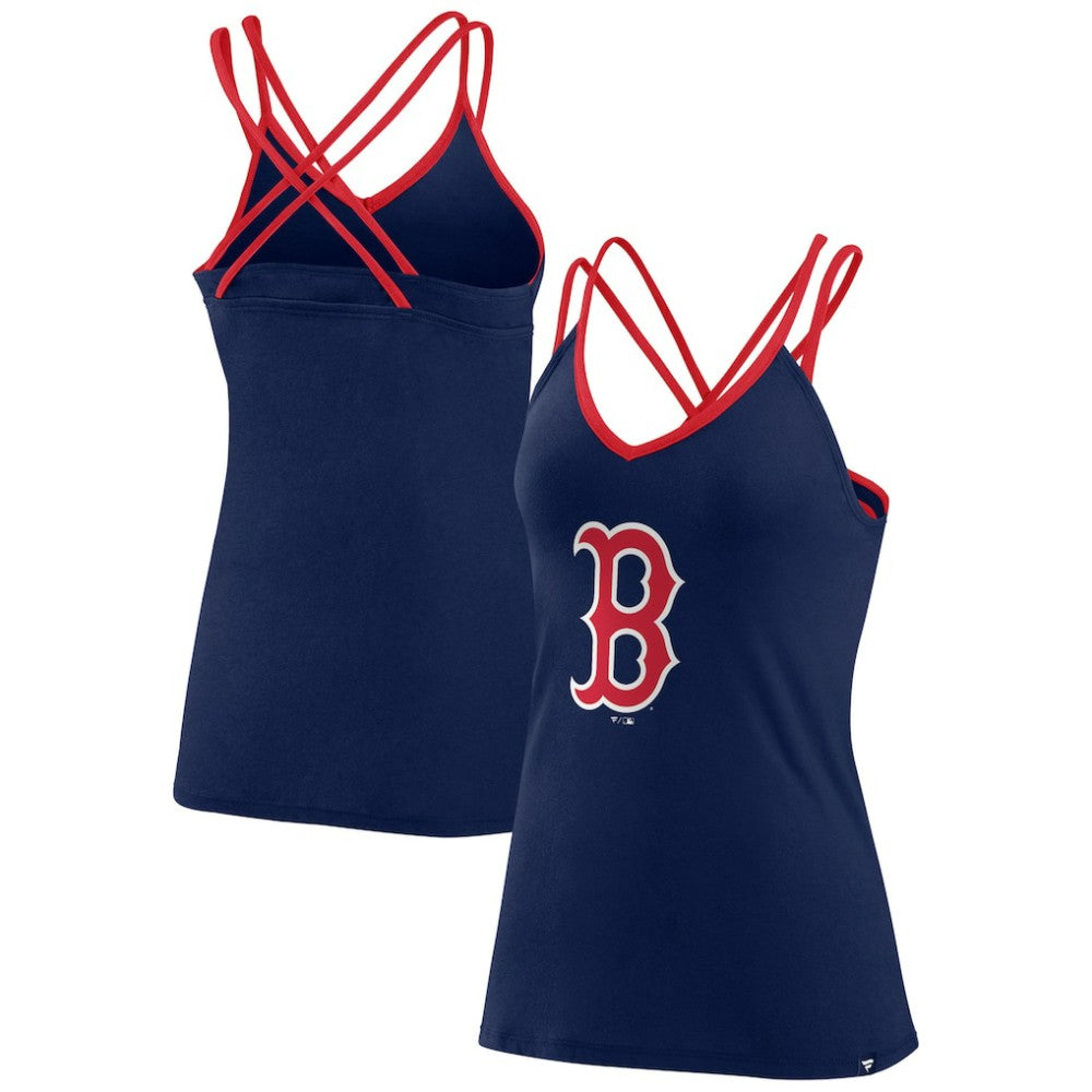 Boston Red Sox Fanatics Women's Barrel It Up Cross Back V-Neck Tank Top Online