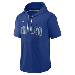 Chicago Cubs Nike Springer Short Sleeve Team Pullover Hoodie Clearance