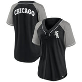 Chicago White Sox Fanatics Women's Ultimate Style Raglan V-Neck T-Shirt Sale