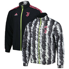 Adidas Juventus 2022/23 On-Field Team Logo Anthem Reversible Full-Zip Jacket - Black