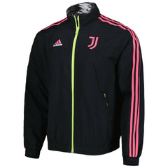 Adidas Juventus 2022/23 On-Field Team Logo Anthem Reversible Full-Zip Jacket - Black