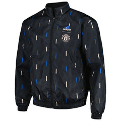 Adidas Manchester United 2022/23 On-Field Team Logo Anthem Reversible Full-Zip Jacket - Black