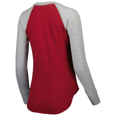 Washington Commanders Touch Women's Waffle Raglan Lightweight Long Sleeve T-Shirt Burgundy - NFL