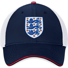 Fanatics England National Team Trucker Snapback Hat - Navy/White