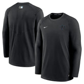 Miami Marlins Nike Authentic Collection Logo Performance Long Sleeve T-Shirt Online