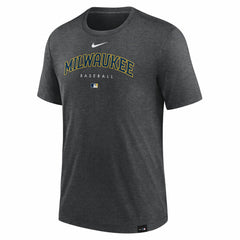 Milwaukee Brewers Nike Authentic Collection Early Work Tri-Blend Performance T-Shirt Near Me