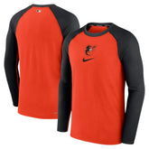 Baltimore Orioles Nike Authentic Collection Game Raglan Performance Long Sleeve T-Shirt Online