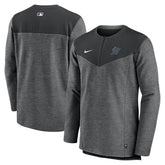 Miami Marlins Nike Authentic Collection Game Time Performance Half-Zip Top Clearance