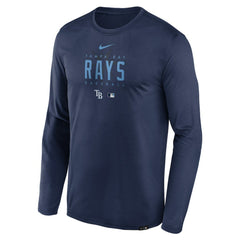 Tampa Bay Rays Nike Authentic Collection Team Logo Legend Performance Long Sleeve T-Shirt Lifestyle