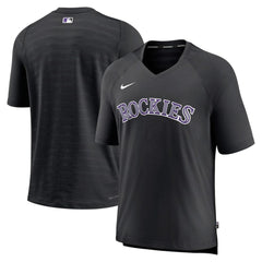 Colorado Rockies Nike Authentic Collection Pregame Raglan Performance V-Neck T-Shirt for sale
