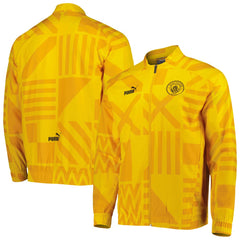 Puma Manchester City Pre-Match Raglan Full-Zip Training Jacket - Yellow