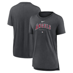 Los Angeles Angels Nike Women's Authentic Collection Early Work Tri-Blend T-Shirt Near Me