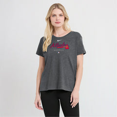 Atlanta Braves Nike Women's Authentic Collection Early Work Tri-Blend T-Shirt for sale