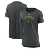 Milwaukee Brewers Nike Women's Authentic Collection Early Work Tri-Blend T-Shirt On Sale