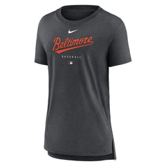 Baltimore Orioles Nike Women's Authentic Collection Early Work Tri-Blend T-Shirt Online
