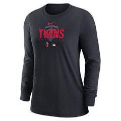 Minnesota Twins Nike Women's Authentic Collection Legend Performance Long Sleeve T-Shirt - On Sale
