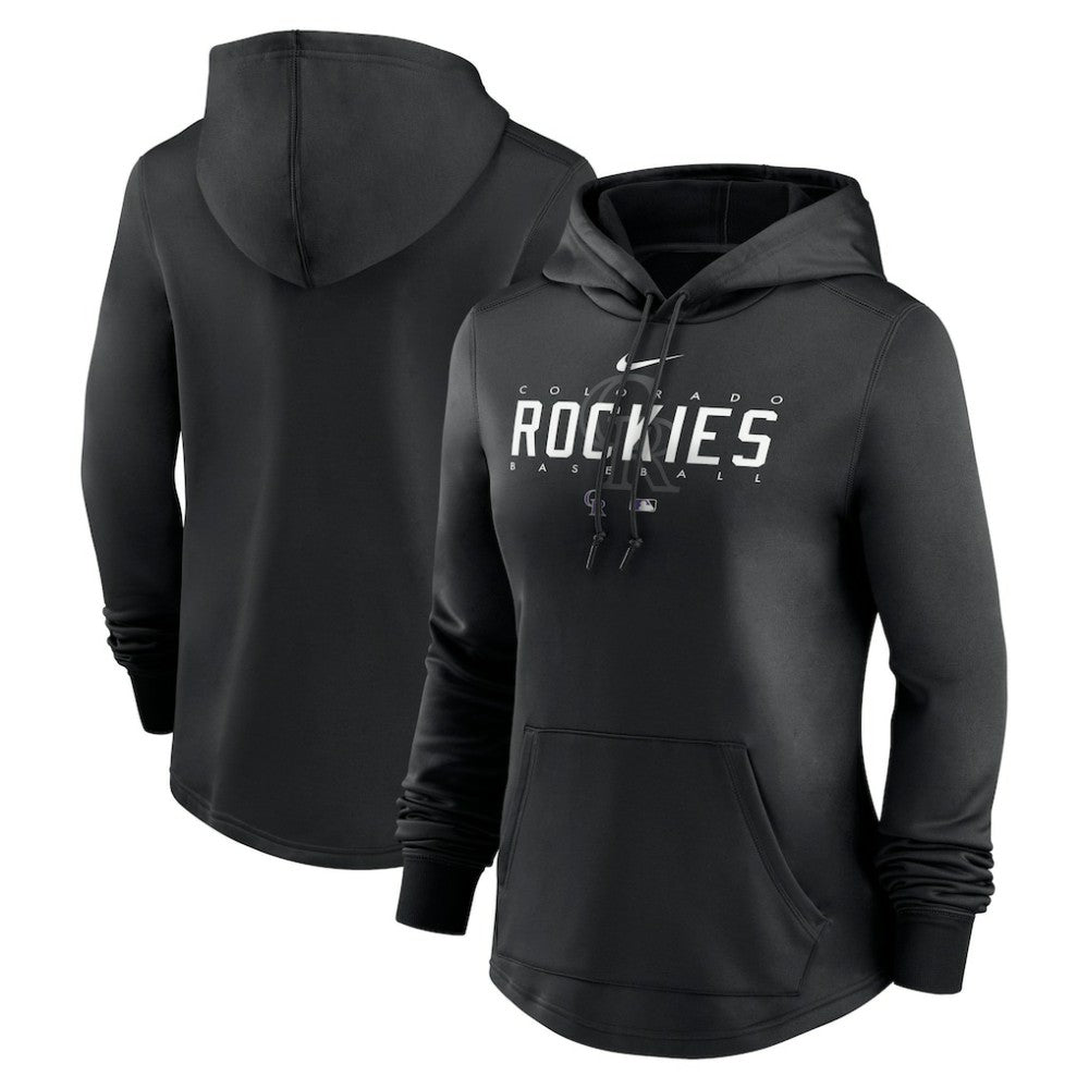Colorado Rockies Nike Women's Authentic Collection Pregame Performance Pullover Hoodie Lifestyle